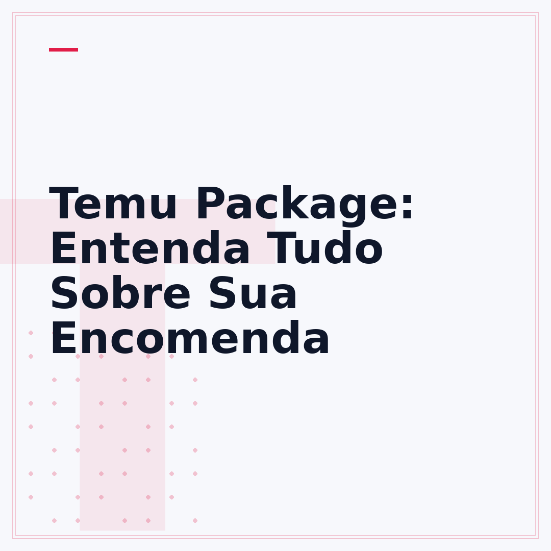 Temu Package: Entenda Tudo Sobre Sua Encomenda