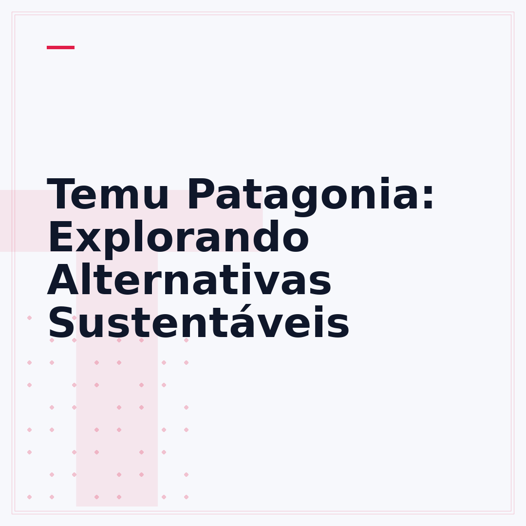 Temu Patagonia: Explorando Alternativas Sustentáveis
