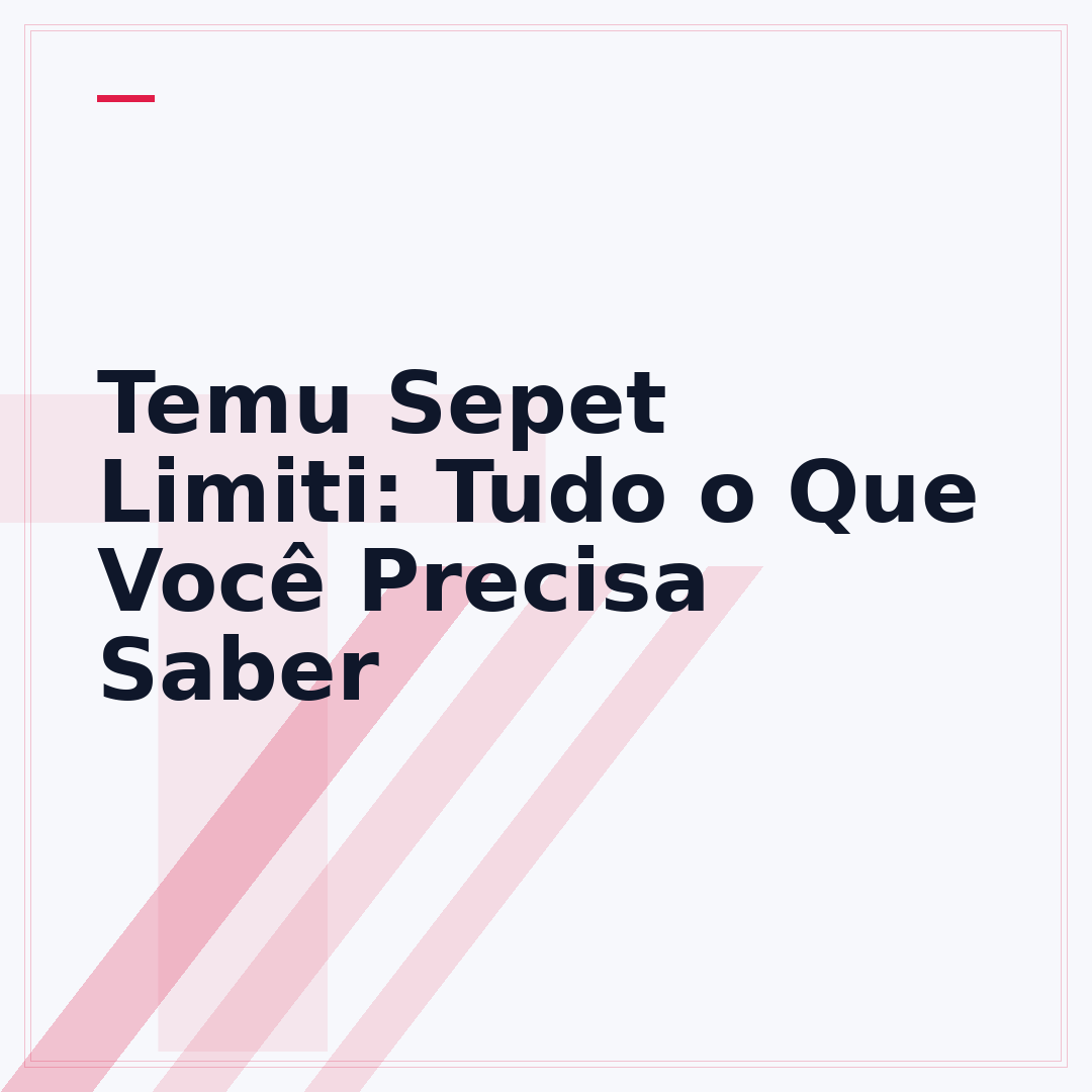 Temu Sepet Limiti: Tudo o Que Você Precisa Saber