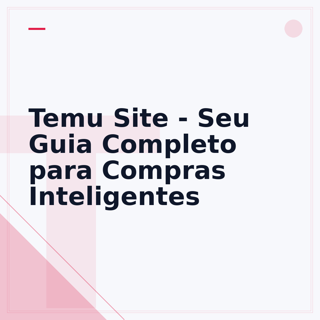 Temu Site - Seu Guia Completo para Compras Inteligentes