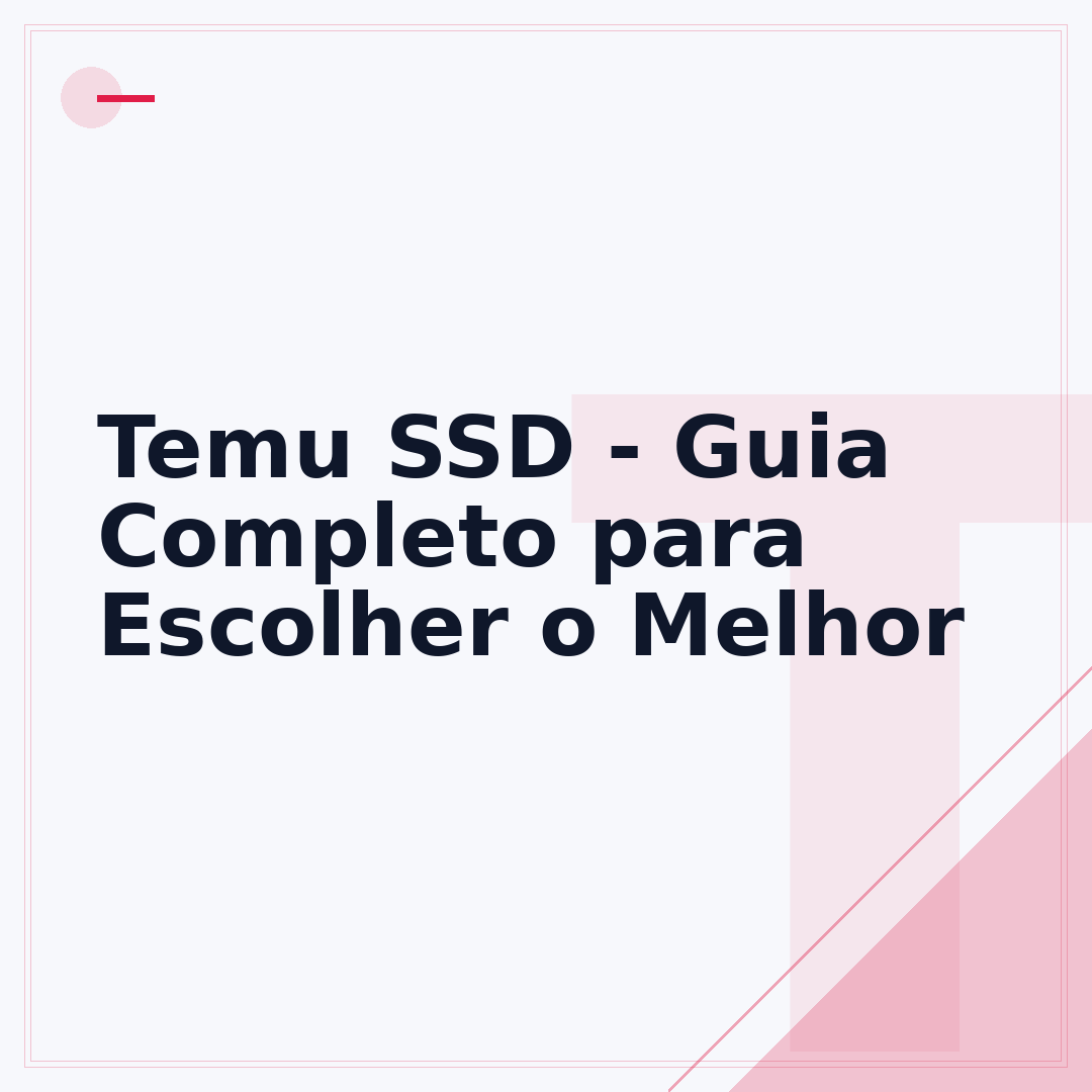 Temu SSD - Guia Completo para Escolher o Melhor