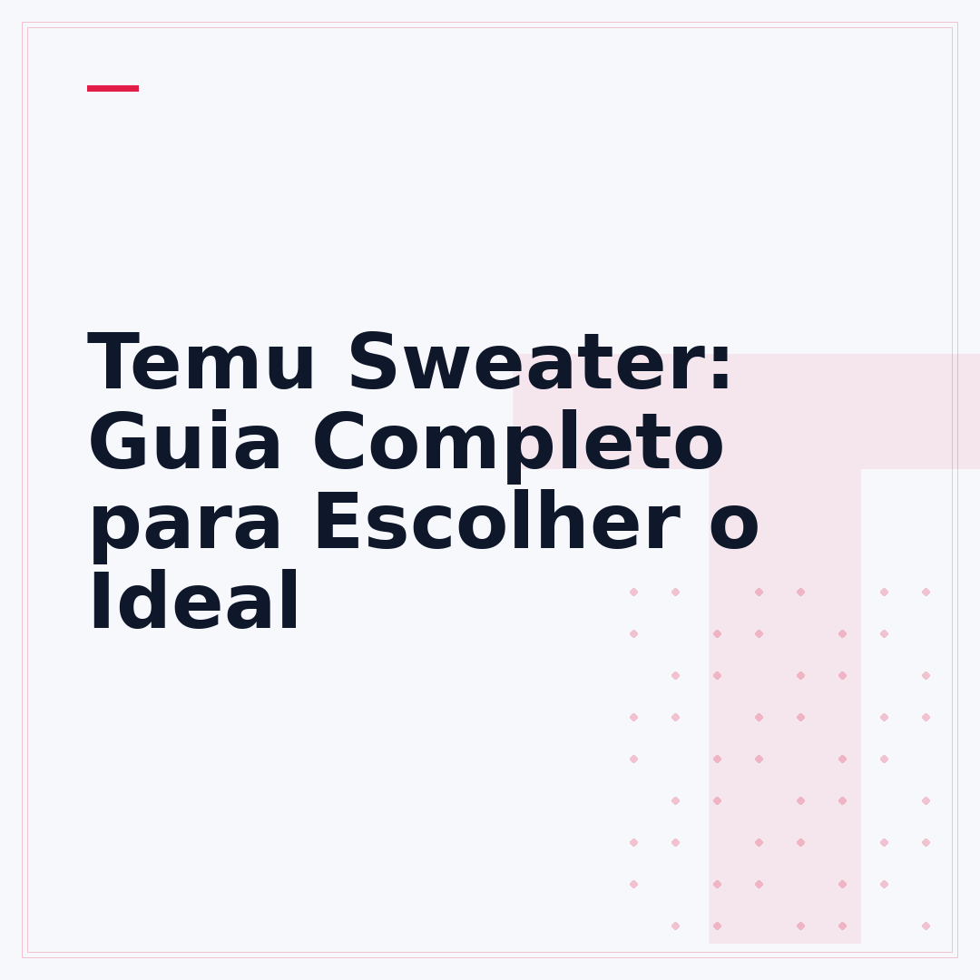 Temu Sweater: Guia Completo para Escolher o Ideal