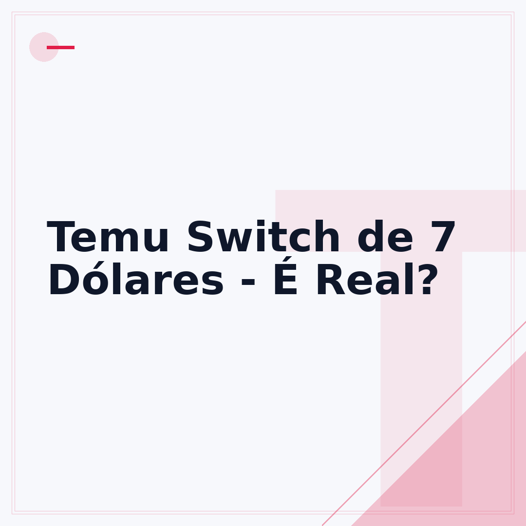 Temu Switch de 7 Dólares - É Real?