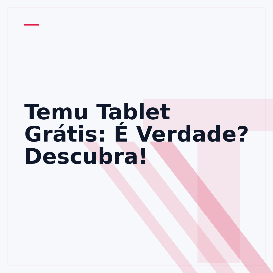 Temu Tablet Grátis: É Verdade? Descubra!
