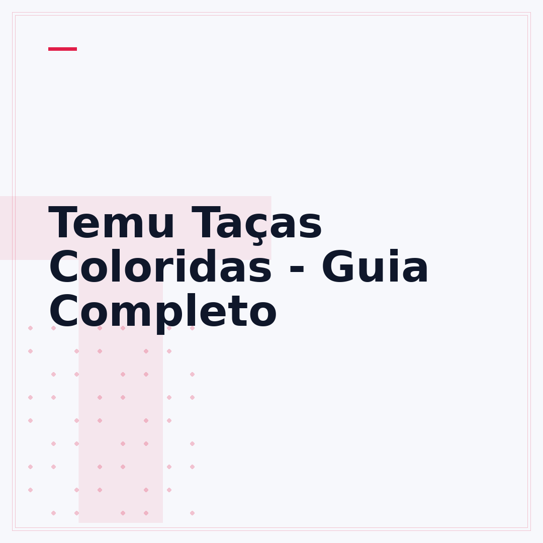Temu Taças Coloridas - Guia Completo
