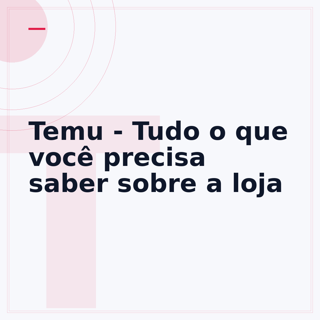 Temu - Tudo o que você precisa saber sobre a loja