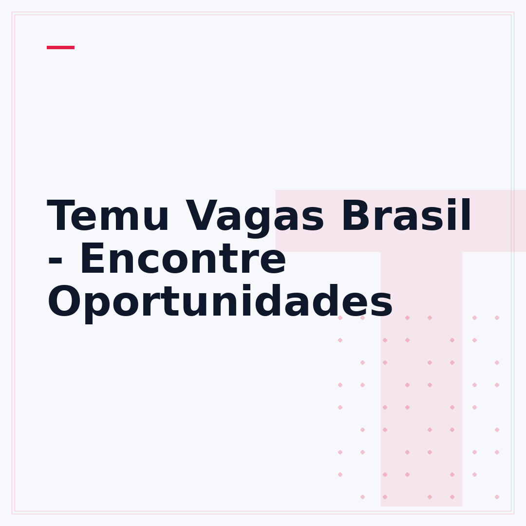 Temu Vagas Brasil - Encontre Oportunidades