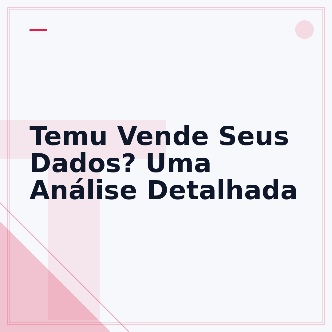 Temu Vende Seus Dados? Uma Análise Detalhada