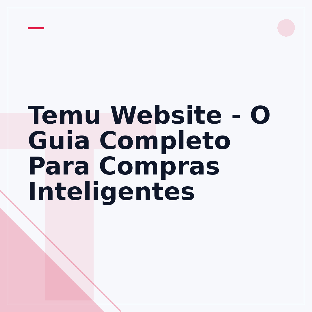 Temu Website - O Guia Completo Para Compras Inteligentes