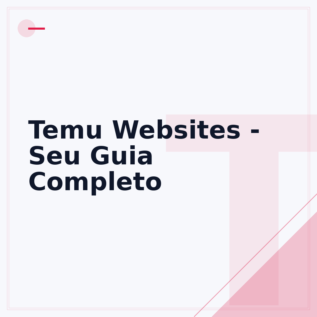 Temu Websites - Seu Guia Completo