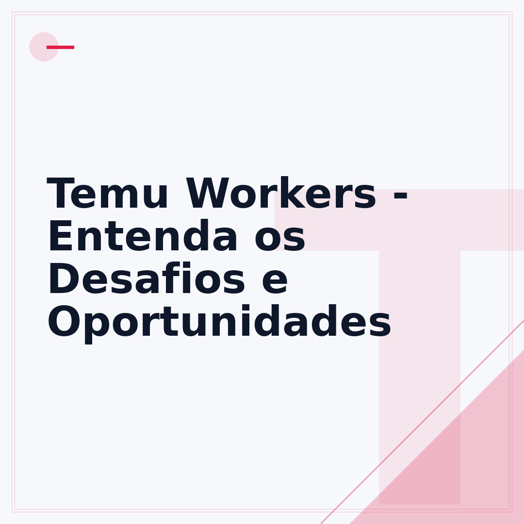 Temu Workers - Entenda os Desafios e Oportunidades