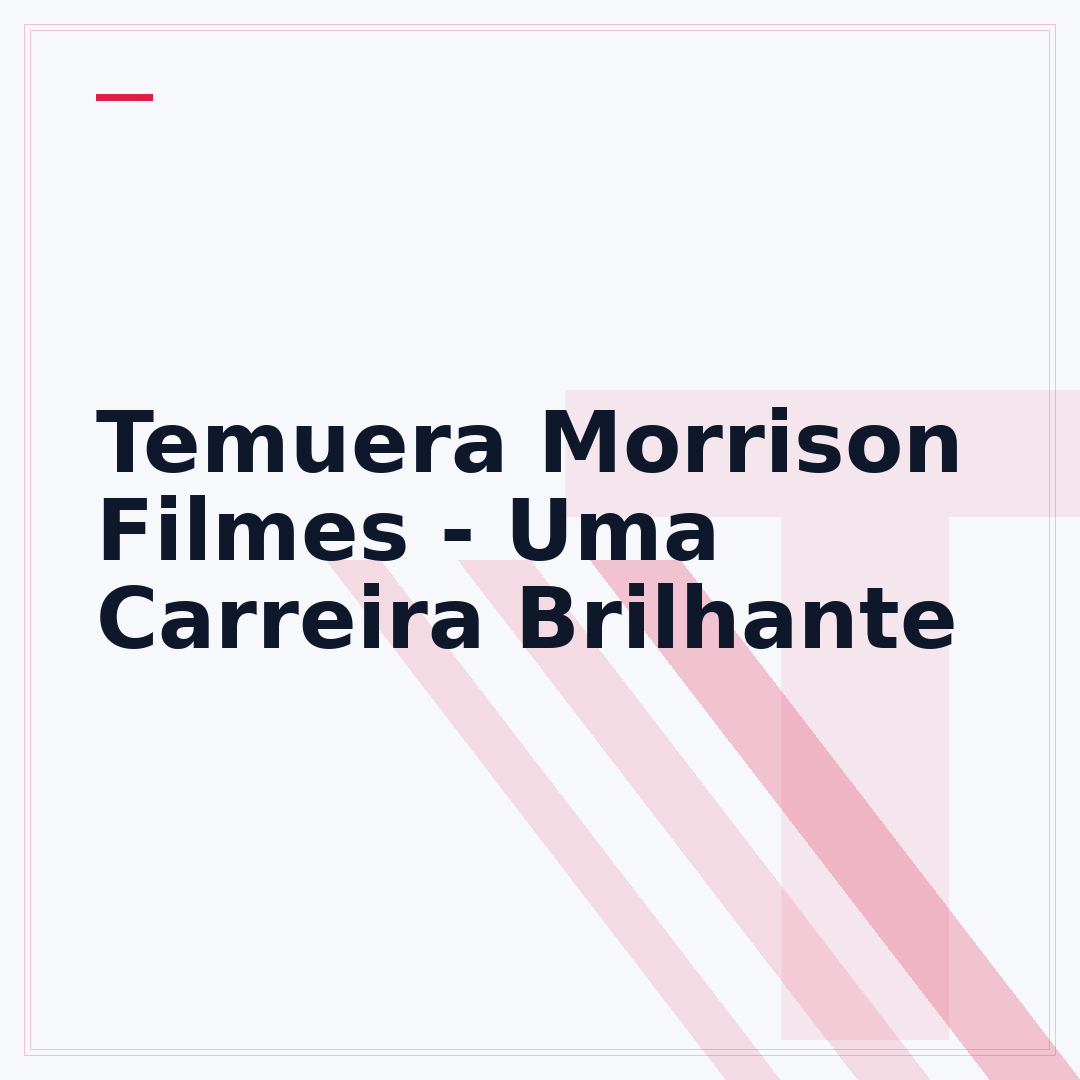 Temuera Morrison Filmes - Uma Carreira Brilhante
