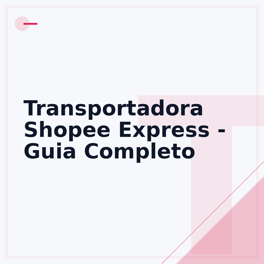 Transportadora Shopee Express - Guia Completo