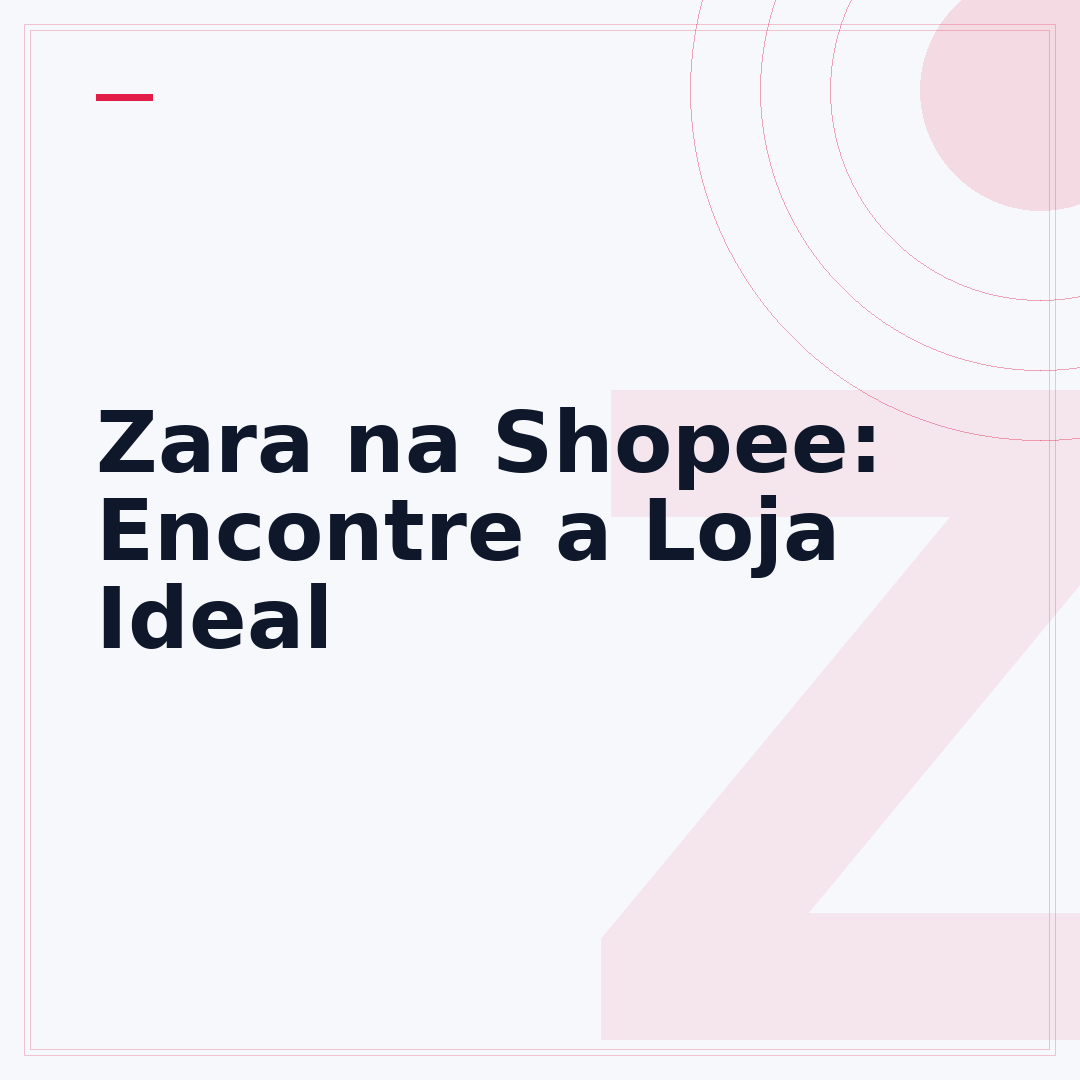 Zara na Shopee: Encontre a Loja Ideal